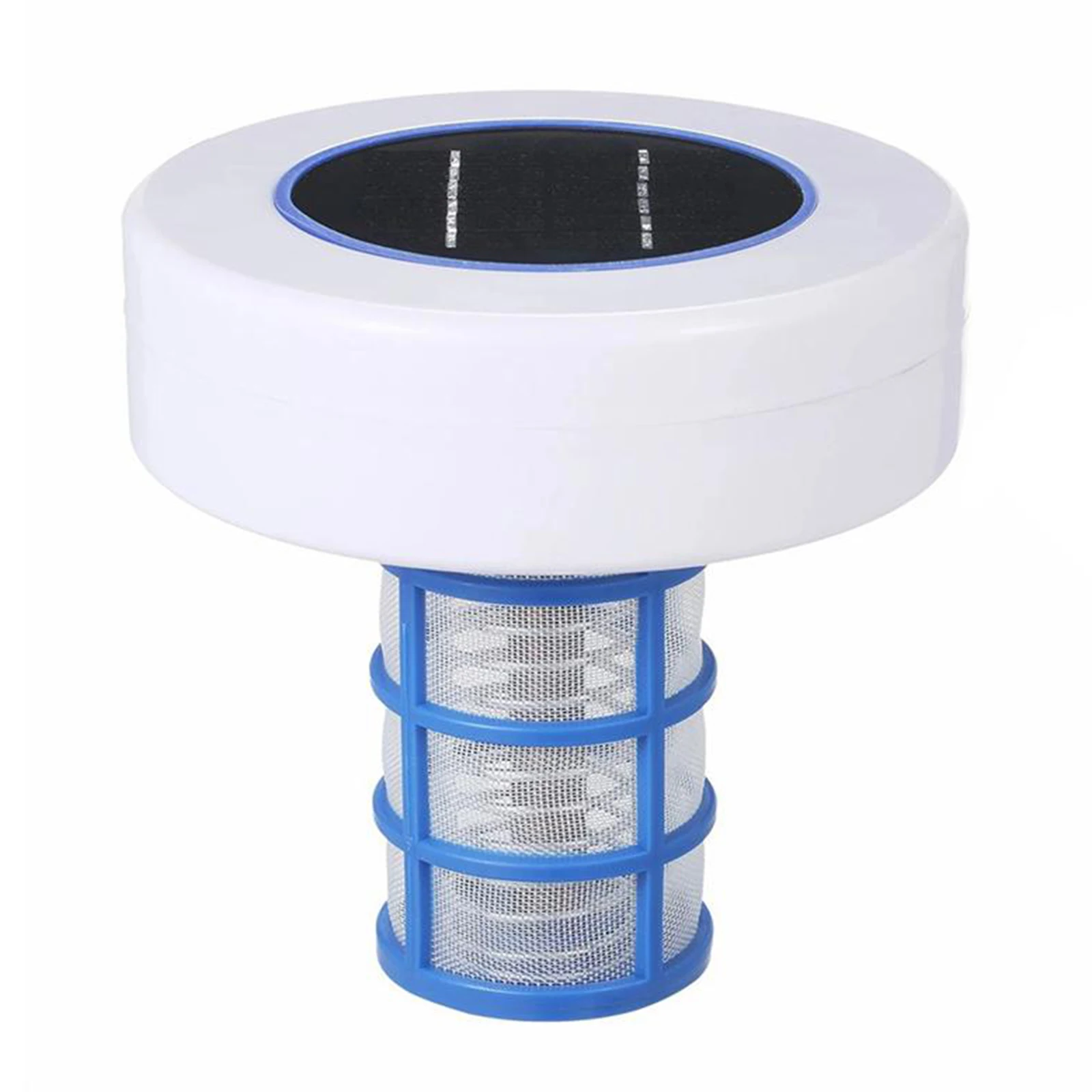 Solar Pool Copper Algaecide Cleaner Floating Purifier for Swimming Pool Up to 22000 Gal White