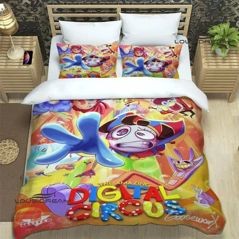 THE AMAZING DIGITAL CIRCUS Bedding Sets Exquisite Bed Supplies Set Duvet Cover Set Comforter Luxury Birthday Gift Quilt Cover image 3