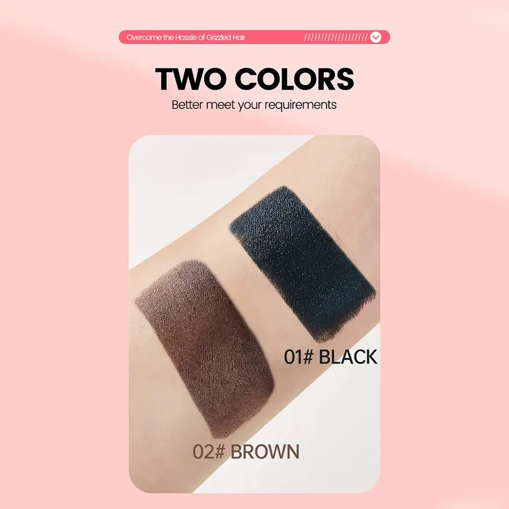 عصا صبغ الشعر باللون الأسود والبني مع مشط تلوين الشعر المؤقت المقاوم للماء وغطاء للاستعمال مرة واحدة قلم خط شعر اللحية الأبيض