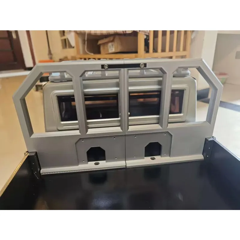 3D Printed Rear Roll Cage Roll Bar for CROSSRC EMO XXL 1/6 Scale RC Crawler, No-Drill Bolt-On Bed Cage Upgrade Accessories