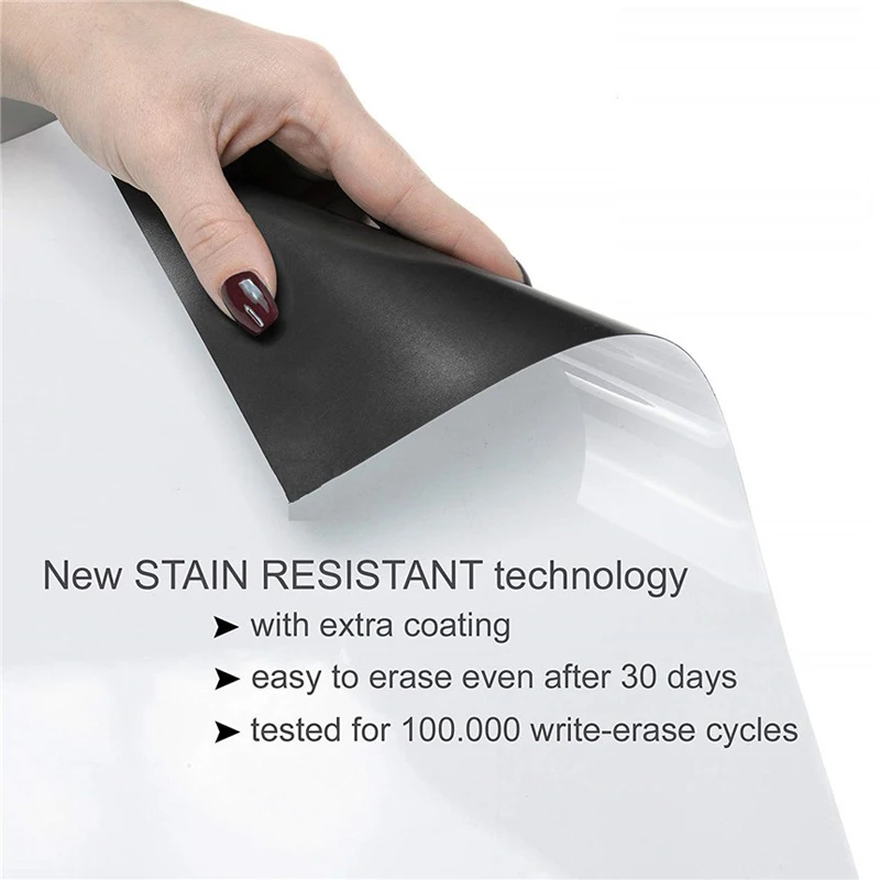 A4 حجم السبورة المغناطيسية الفينيل الثلاجة الجافة محو السبورة البيضاء مغناطيس الثلاجة ملاحظة مرنة تذكير لوحات الرسائل