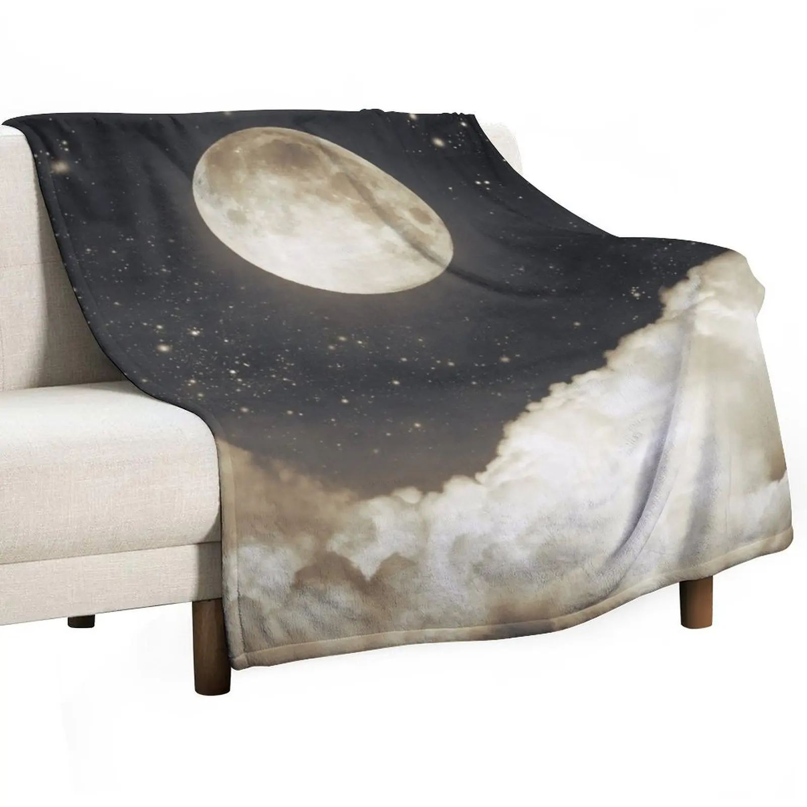 

Touch of the moon I Throw Blanket Bed manga for winter Flannel Fabric Blankets