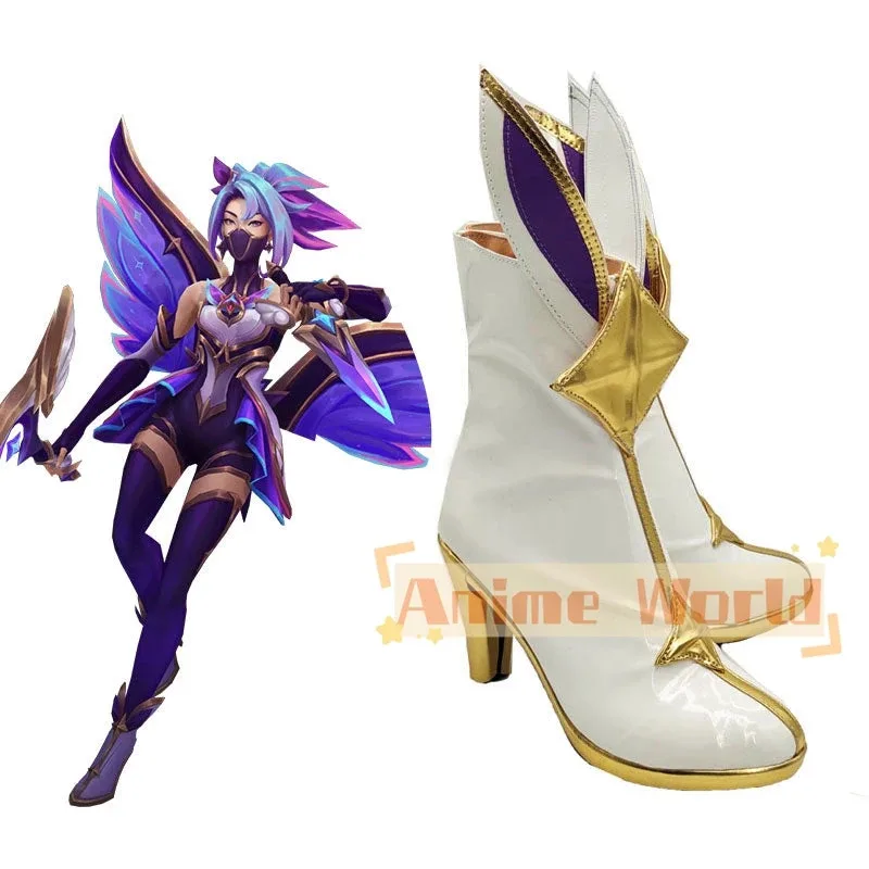 2025 11 Star Guardian Akali Cosplay Shoes Halloween Carnival Boots Custom Made