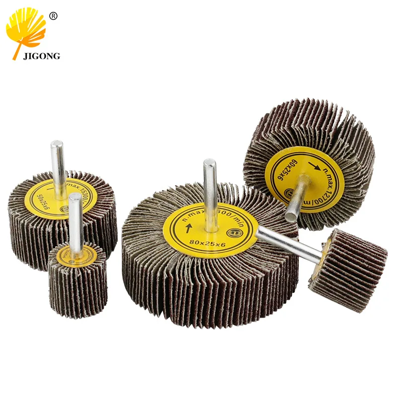 Belt Handle Flap Wheel Grinding Head Metal Sandpaper Circle Woodworking Polishing Thousand Leaf