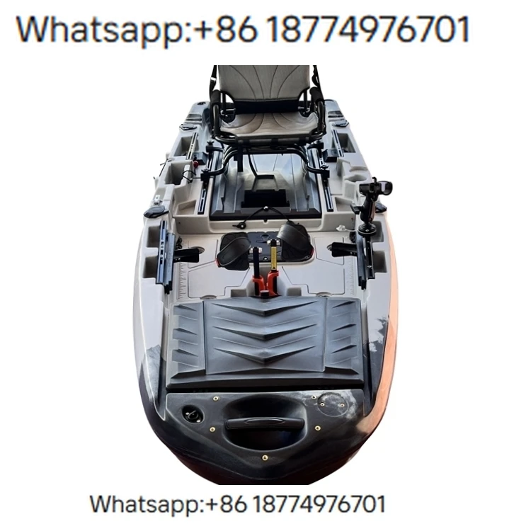 

2025 New Modular Pedal Ka 10ft Single Fishing Boat CE Certified 60L BIG Fish Live Well Storage for Fishman, Motor Ka Canoe