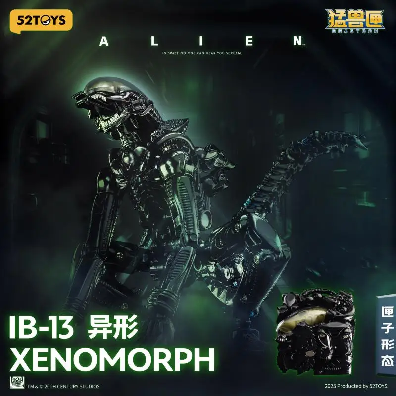 52toys Beastbox Xenomorph Ib-13, Modelo Articulado Transformable, Figura Coleccionable de Alienígena Deformable, en Caja, para Fanáticos de los Juguetes