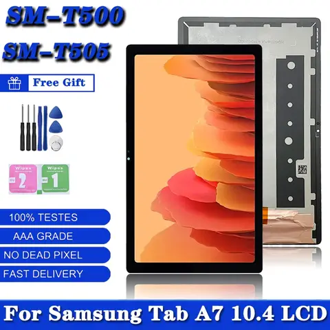 10.4 For Samsung  Tab A7 (2020) SM-T500 T505 T500 LCD Display Touch Sensor Glass Screen Digitizer Assembly