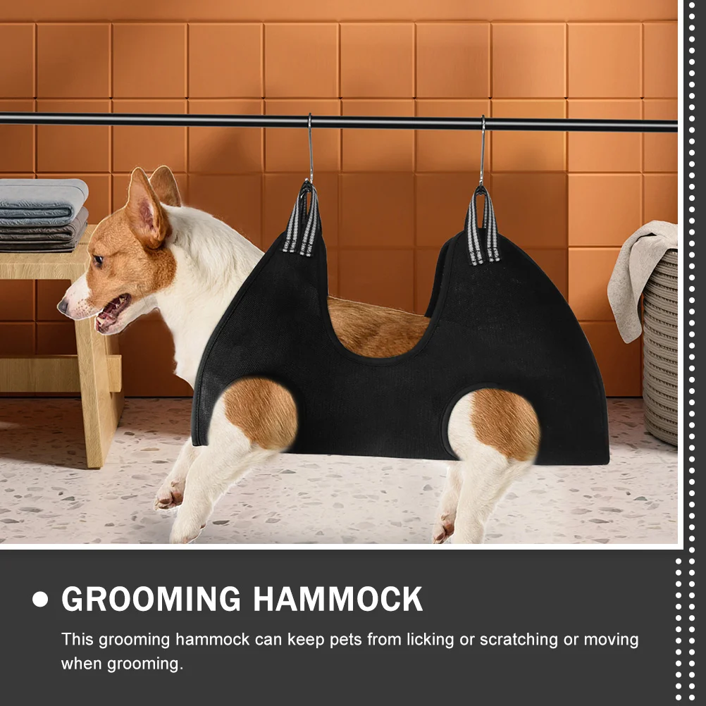 Pet Grooming Hammock Hanging Harness for Dog Nail Trimming Small Dogs with Hook Tools