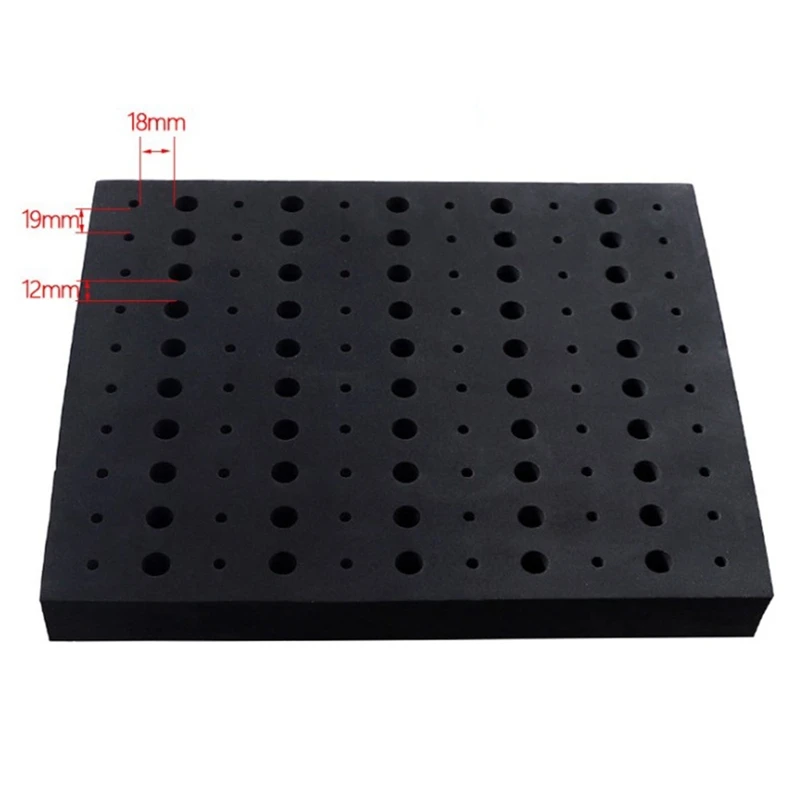 110 Holes Router Bit Tray Storage Holder For 1/4Inch 1/2Inch Shank Milling Cutters Brill Bits Organizer