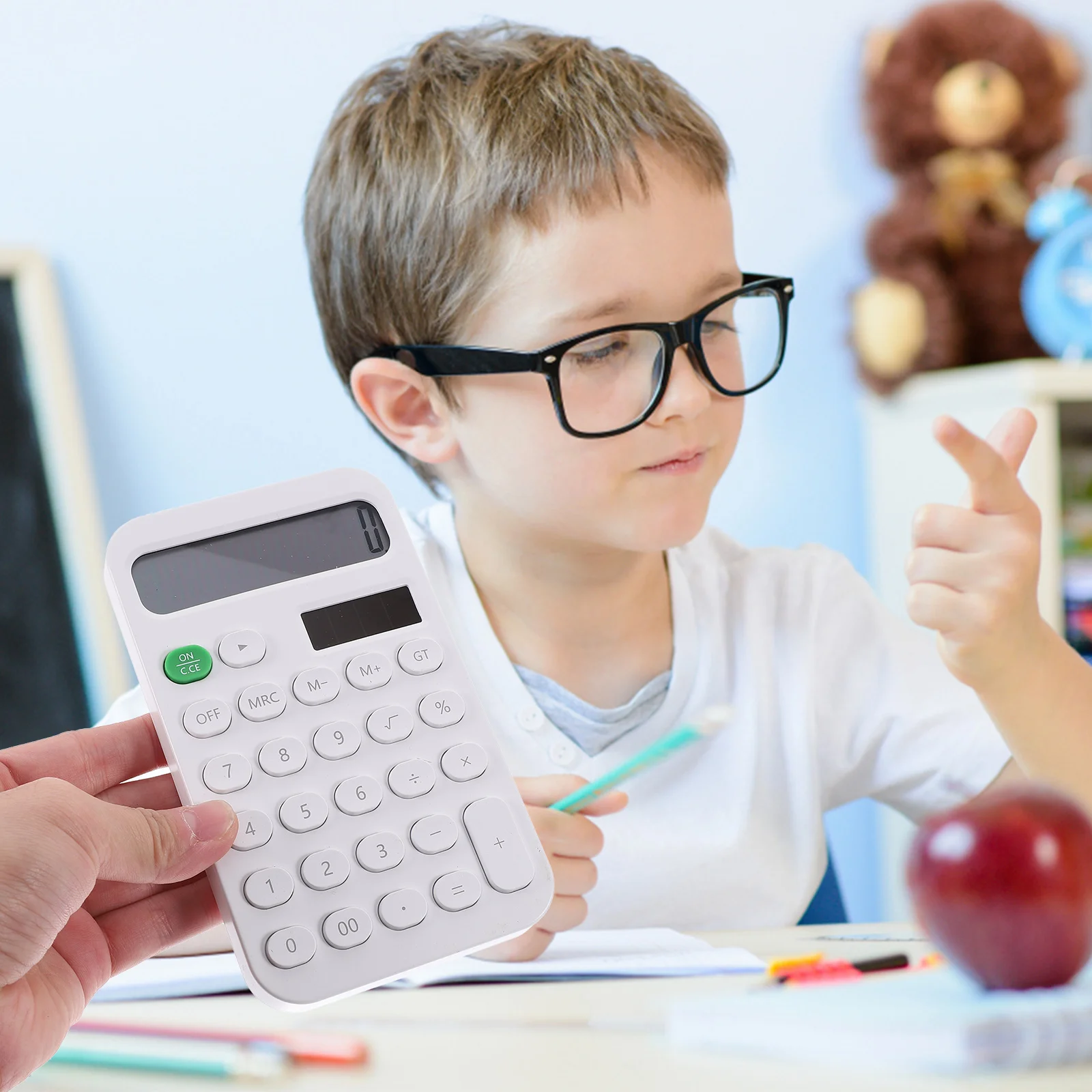 Calculadora de oficina portátil estudiante 968 pequeña para escritorio bolsillo mesa mecánica