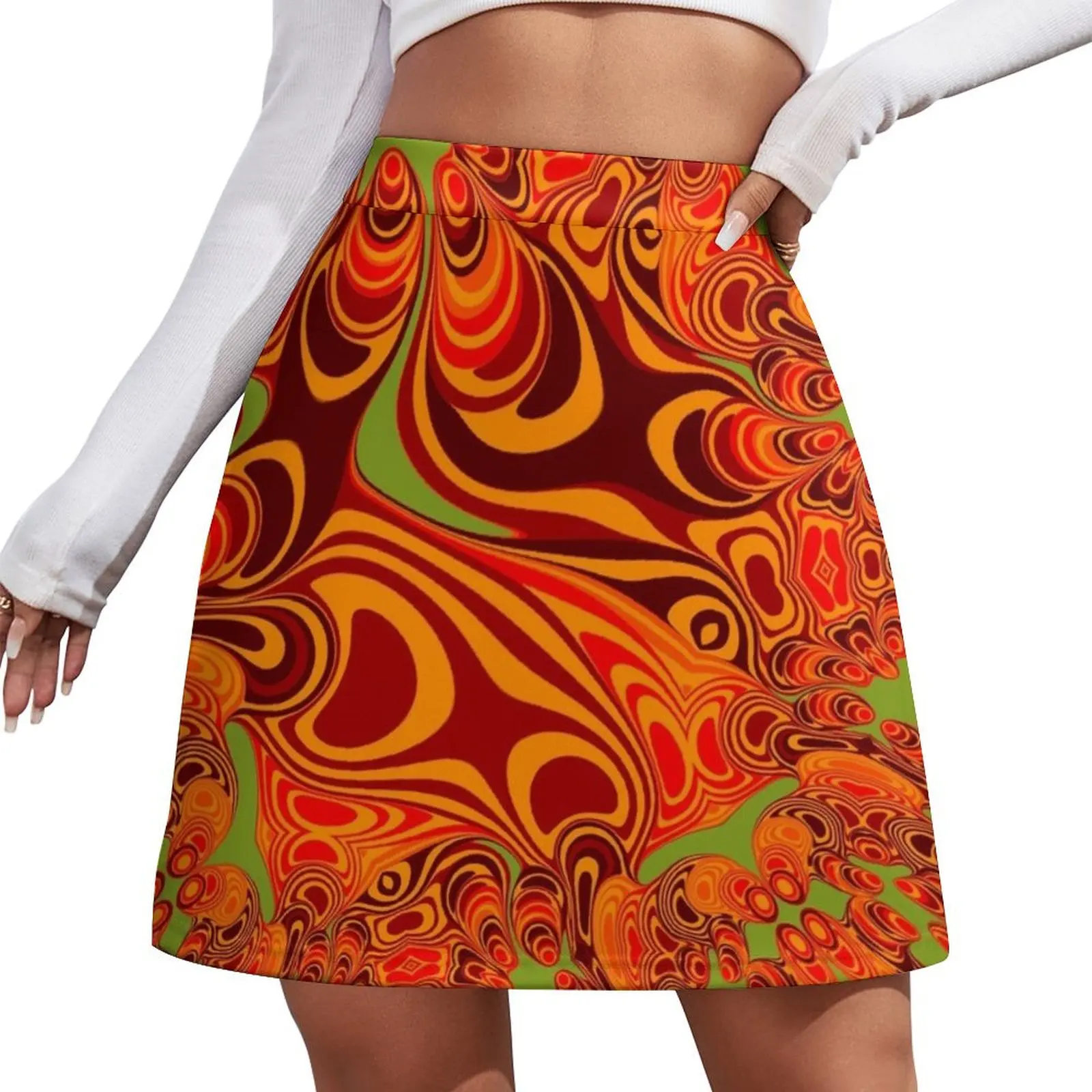 

Quadratic 1 Mini Skirt 90s aesthetic women's stylish skirts women's clothing trend 2026 Summer women's clothing Mini Skirt