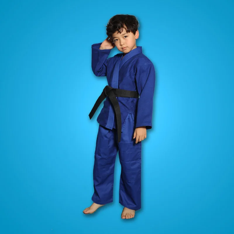 NEW 100% Cotton Men Judo Jiu Jitsu Gi Thick Uniform Set Clothes Clothing Wushu Kungfu Kits Slub Fabrics Adults Kids Children