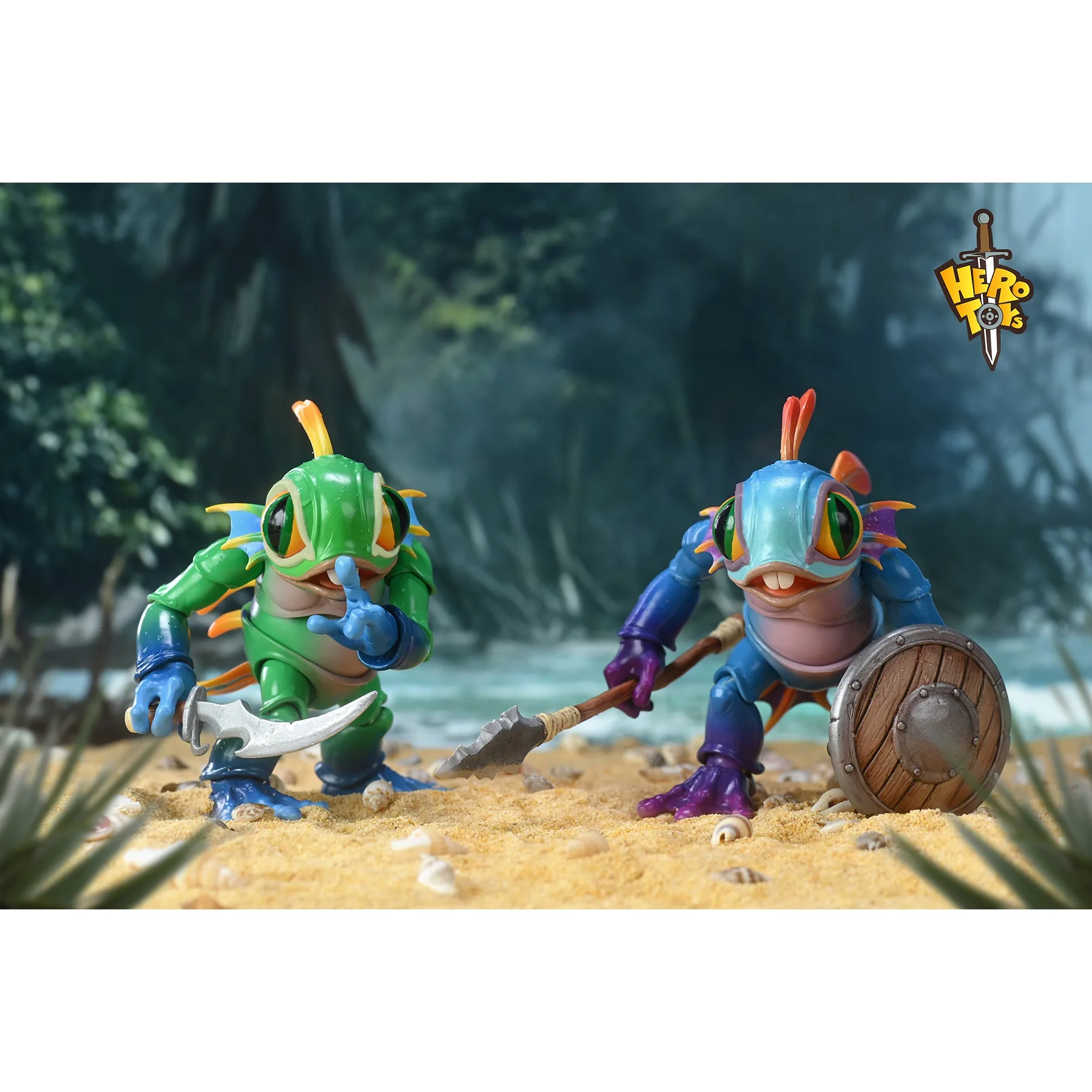 In Stock soon Hero Toys Murloc Figure Little Fish Hero Adjustable Eyeball 15CM 6-INCH Action Figures Toy Gift Collection