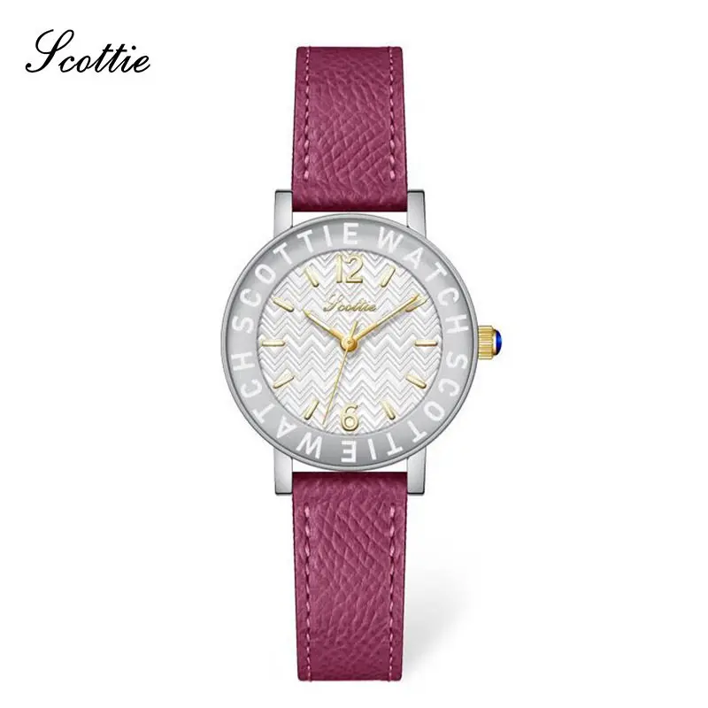 New Women'S Leather Strap Watch, Stylish Quartz Wristwatch, A Perfect Gift For Ladies, Timepiece Accessory, Unique Watch.