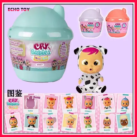 kawaii Cry Babies Magic Tears Series Blind Box Crying Doll Surprise Model Girl Play House Toys Collection Decoration Toy Gifts