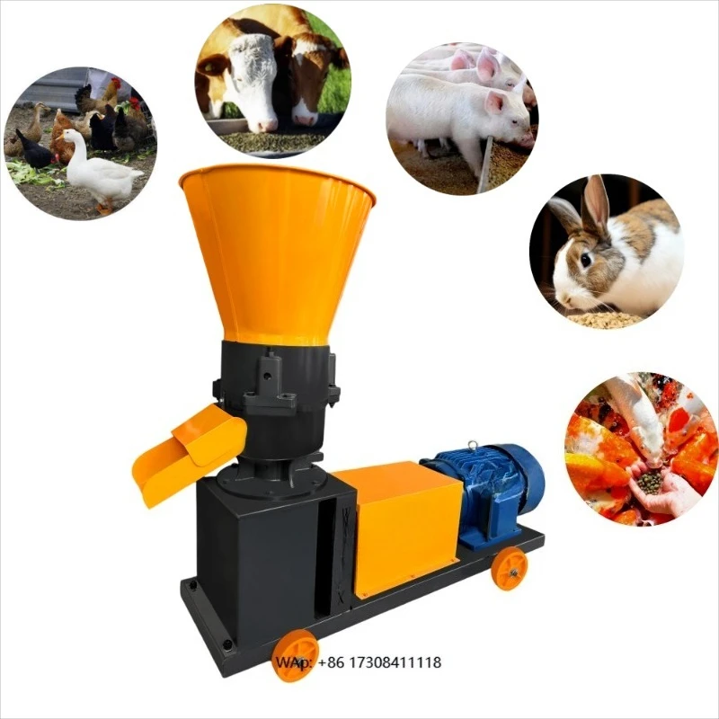 

500kg/h feed pellet mill wholesale high efficiency poultry livestock feed pelletizer