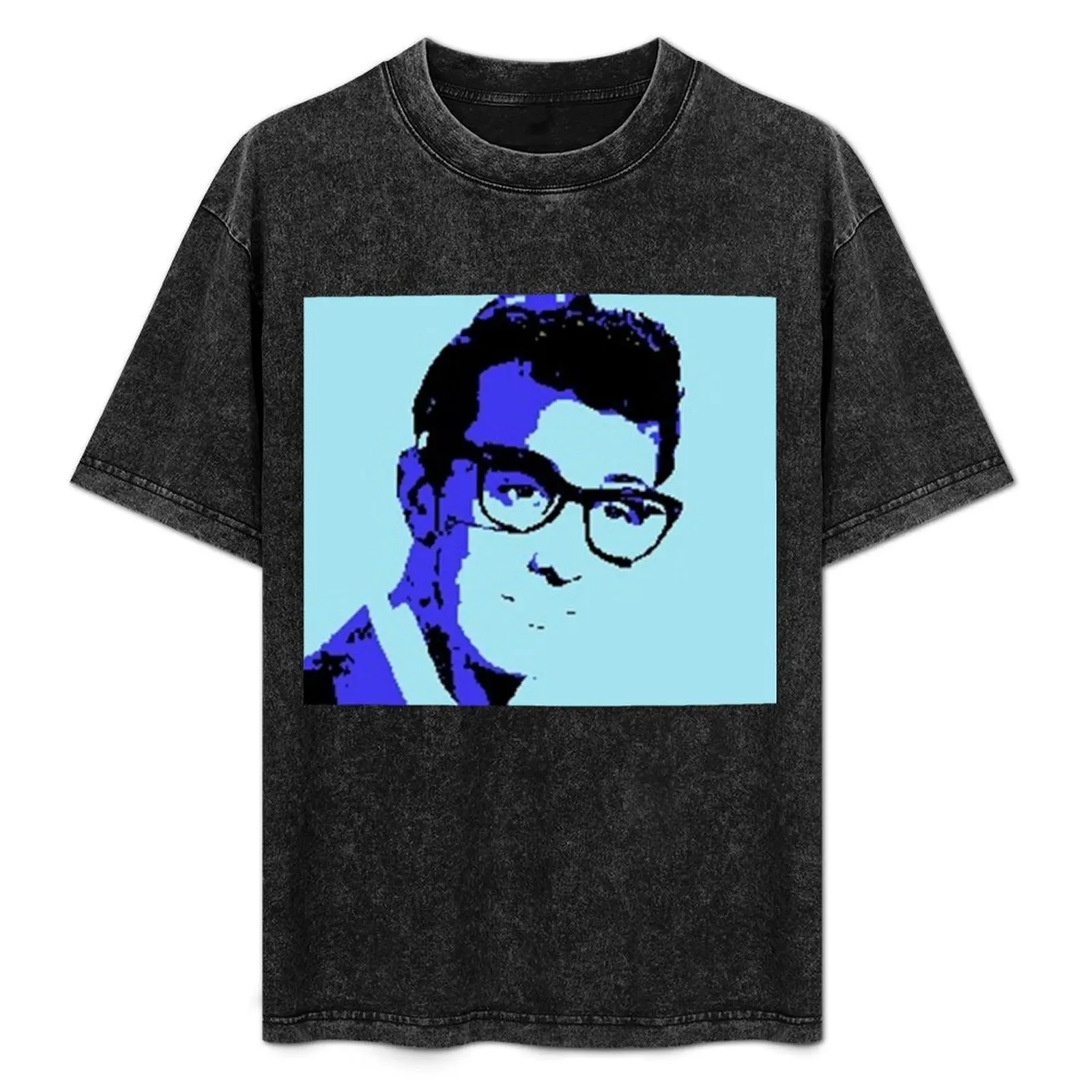 

buddy holly T-Shirt boys animal print Aesthetic clothing shirts men