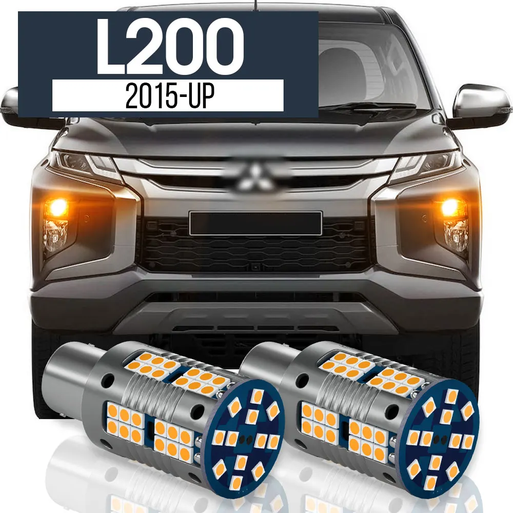 

2pcs LED Turn Signal Light Lamp Blub Canbus Accessories For Mitsubishi L200 2015 2016 2017