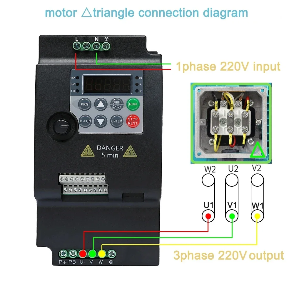 ZUKED 220V/380V Economical VFD Variable Frequency Drive Converter Inverter 0.75/1.5/2.2/4/5.5KW Motor Speed Controller