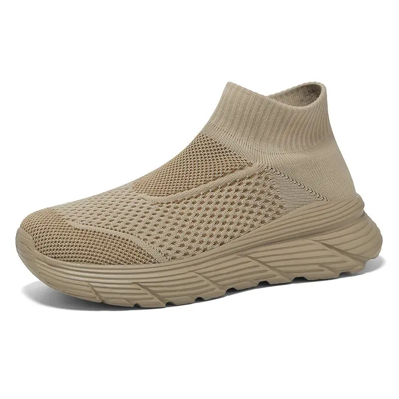 MWY Men Running Sneakers Sock Shoes Fashion Breathable Sport Shoes Lightweight Women Casual ShoesTenis De Hombre Size 36-46