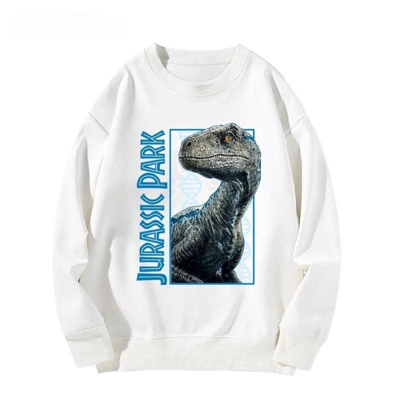 2024 New Jurassic World Co-name Men\'s Hoodie Pure Cotton Letters Graffiti Printed Casual All-in-one Sweatshirt for Men and Women