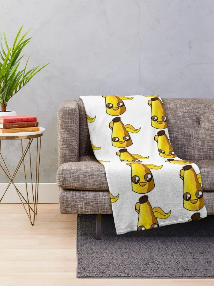 Peely Character Illustration Throw Blanket blankets and throws Luxury Throw decorative Blankets