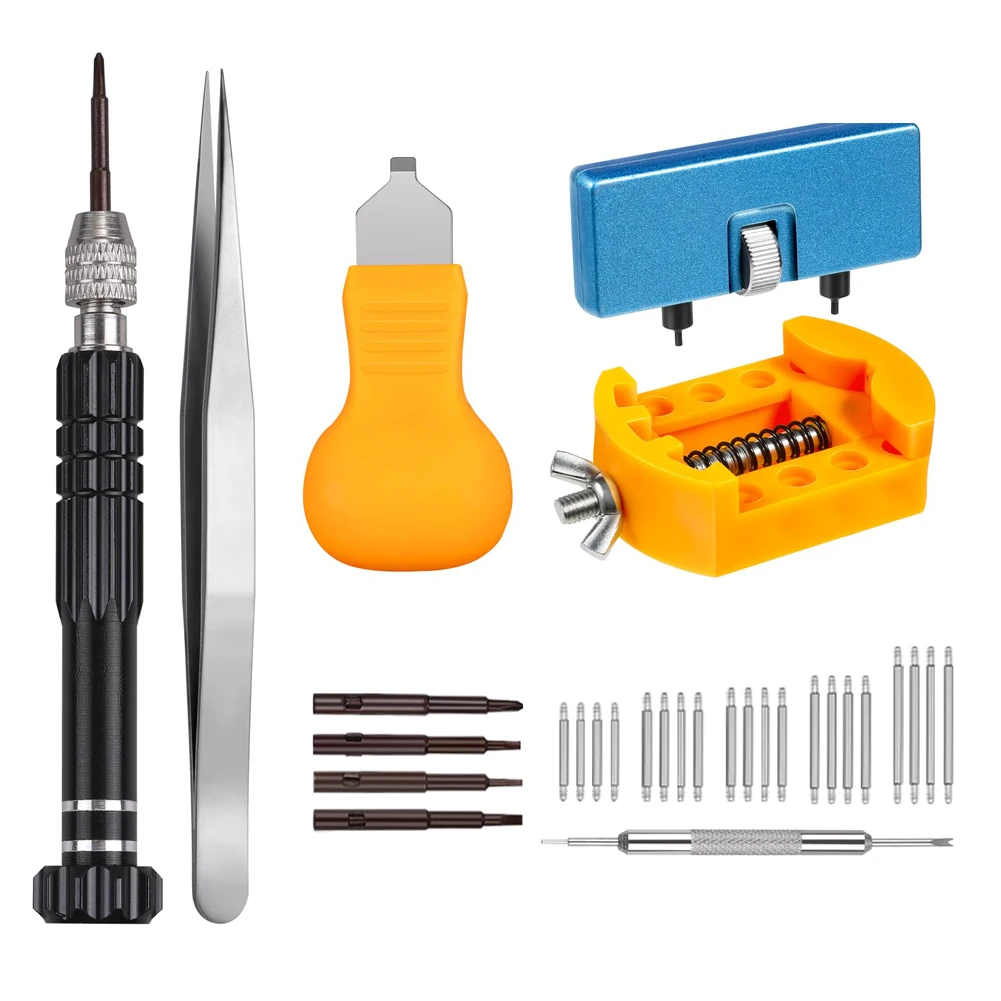 Watch Battery Replacement Kit, Watch Repair Screwdriver, Watch Band Replacement tool, Watch Wrench Back Remover, Watch Case Open