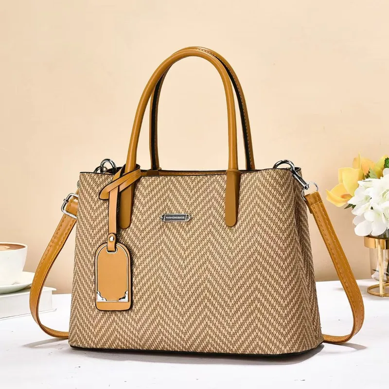 

Новая повседневная женская сумка-тоут 2026 года: стильная, мягкая, из искусственной кожи, на одно плечо, для ежедневного использования