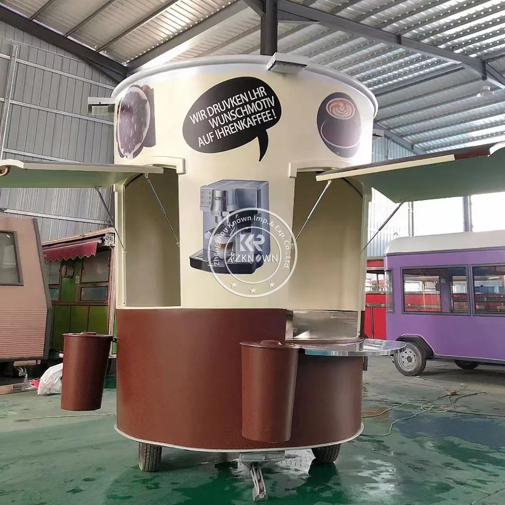 Coffee Ice Cream Fast Food Cart Mobile Food Cart Trailer For Sale Coffee Trailer Bubble Tea Kiosk