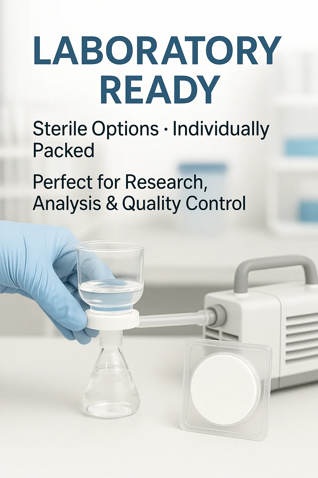 50 ピース/ロット PVDF 微多孔膜フィルター親水性疎水性 0.22um 0.45um 溶剤濾過 HPLC ラボ水分析