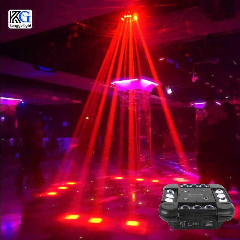 RGB Laser Beam Disco Stage Light Led Beam Laser Strobe 3in1 Moving Head Laser Light DMX512 Strobe Laser Effect Projector