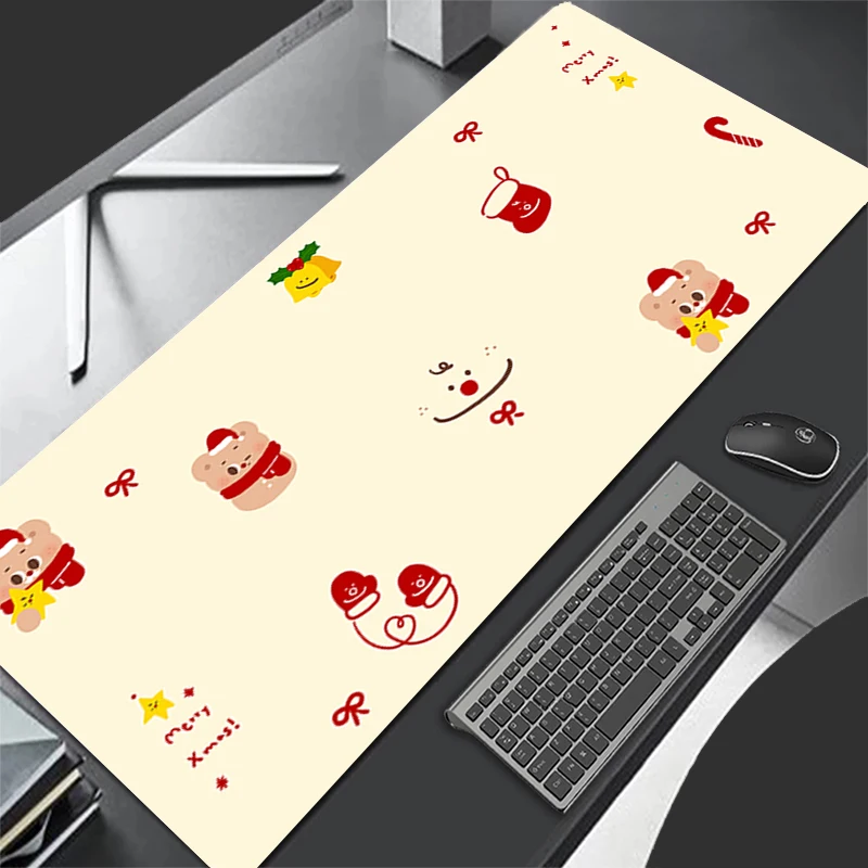 Mousepad Pattern Game Pad Rubber Mouse Pad PC Accessories Desk Mat Non Slip Cute Table Mat Gamer Cabinet Baby Bear Keyboard Pad