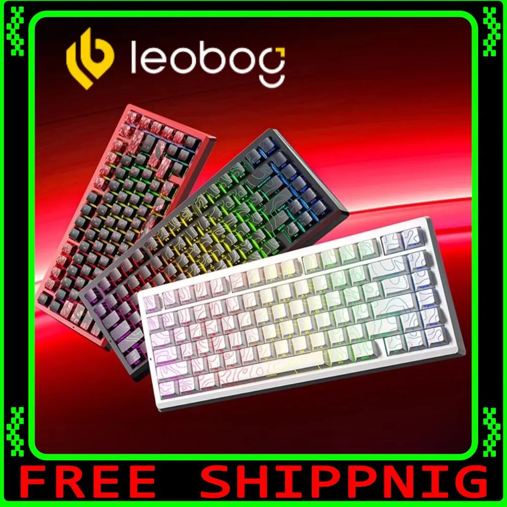 LEOBOG A80RT Magnetic Swtich Wired Keyboard A80RT ULTRA 3Mode Keyboard Customization Hot Swap 0.01RT E-sports Gaming Keyboard