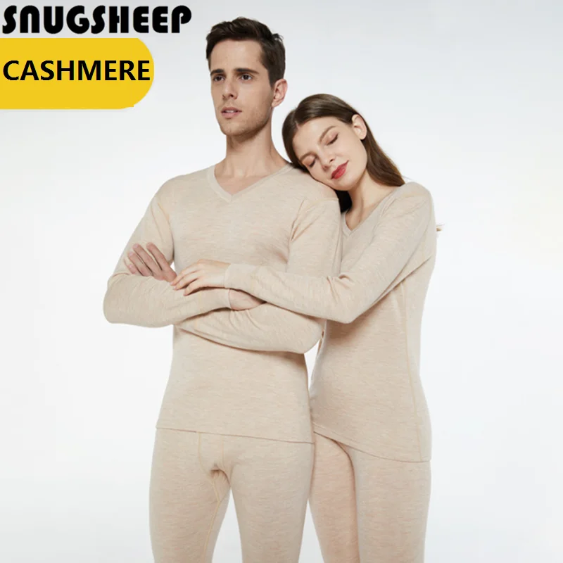 cashmere base layer wool mens thermal underwear sets women winter clothes thermals for men\'s long johns couple clothing thermos