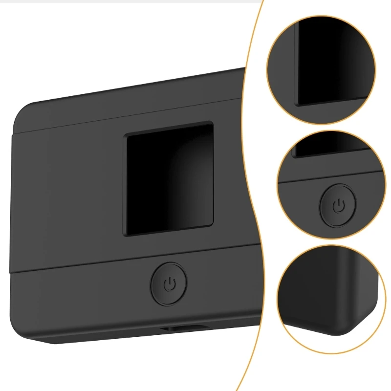 Custodia In Silicone Morbido Per Router TP-LINK M7350 – Protezione Antipolvere E Antiurto (Nero)