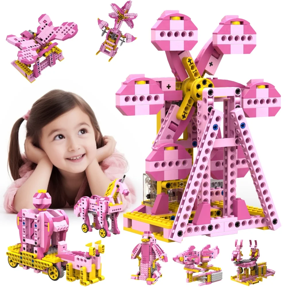 Apitor STEM玩具 女の子向け 8in1 電動モーター ロボット科学キット STEMキット 8-10歳 子供向け 教育クラフト 組み立ておもちゃ