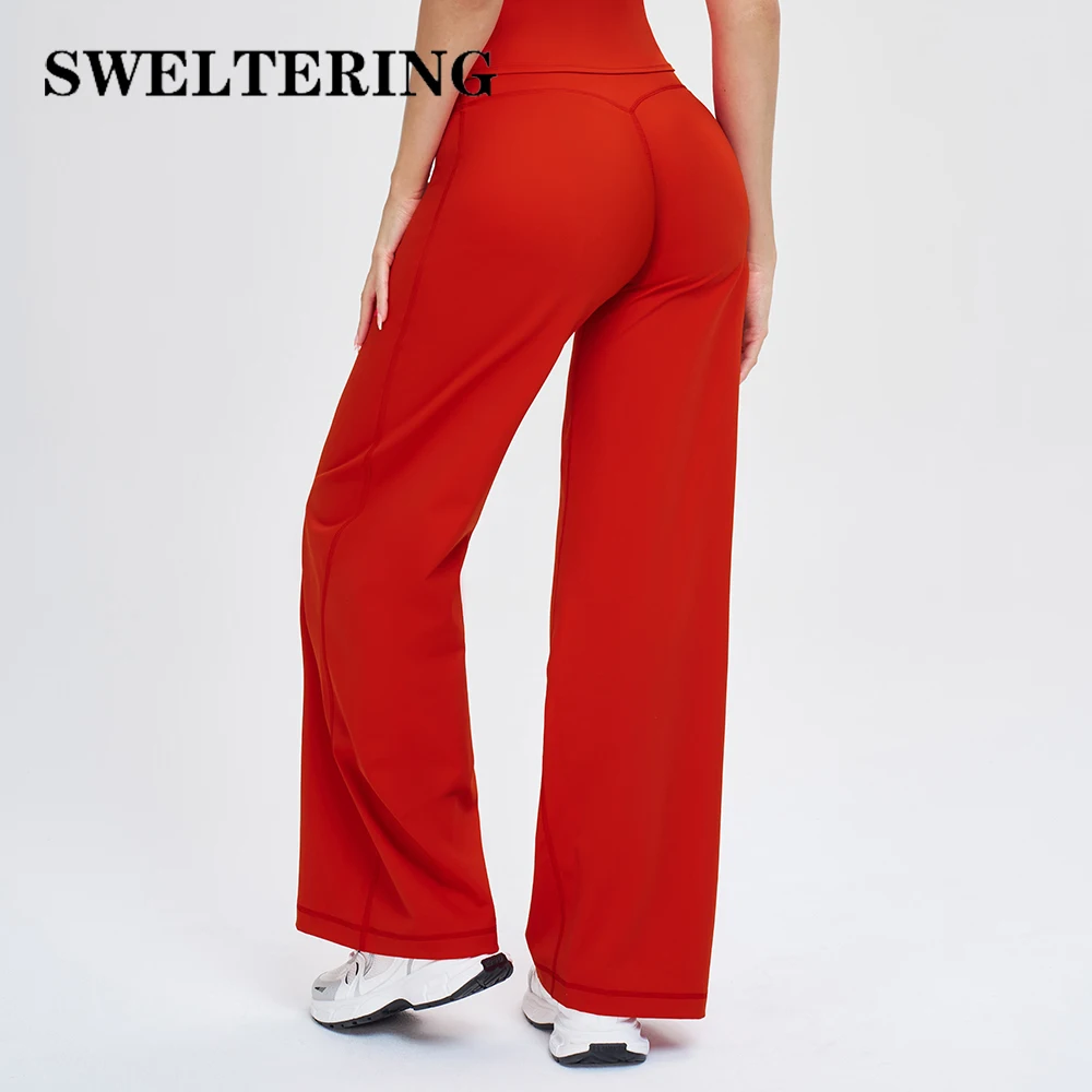 

Широкие брюки для йоги, брюки-клеш с высокой талией, женские спортивные расклешенные брюки для фитнеса, женские брюки для йоги с подъемом бедер, леггинсы для спортзала