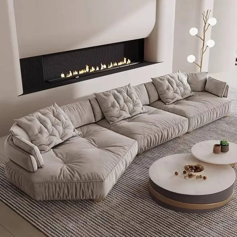 Memory Italian Living Room Sofas Designer Gray Luxury Floor Sofa Living Room Bean Corner Banken Woonkamer Furniture For Home