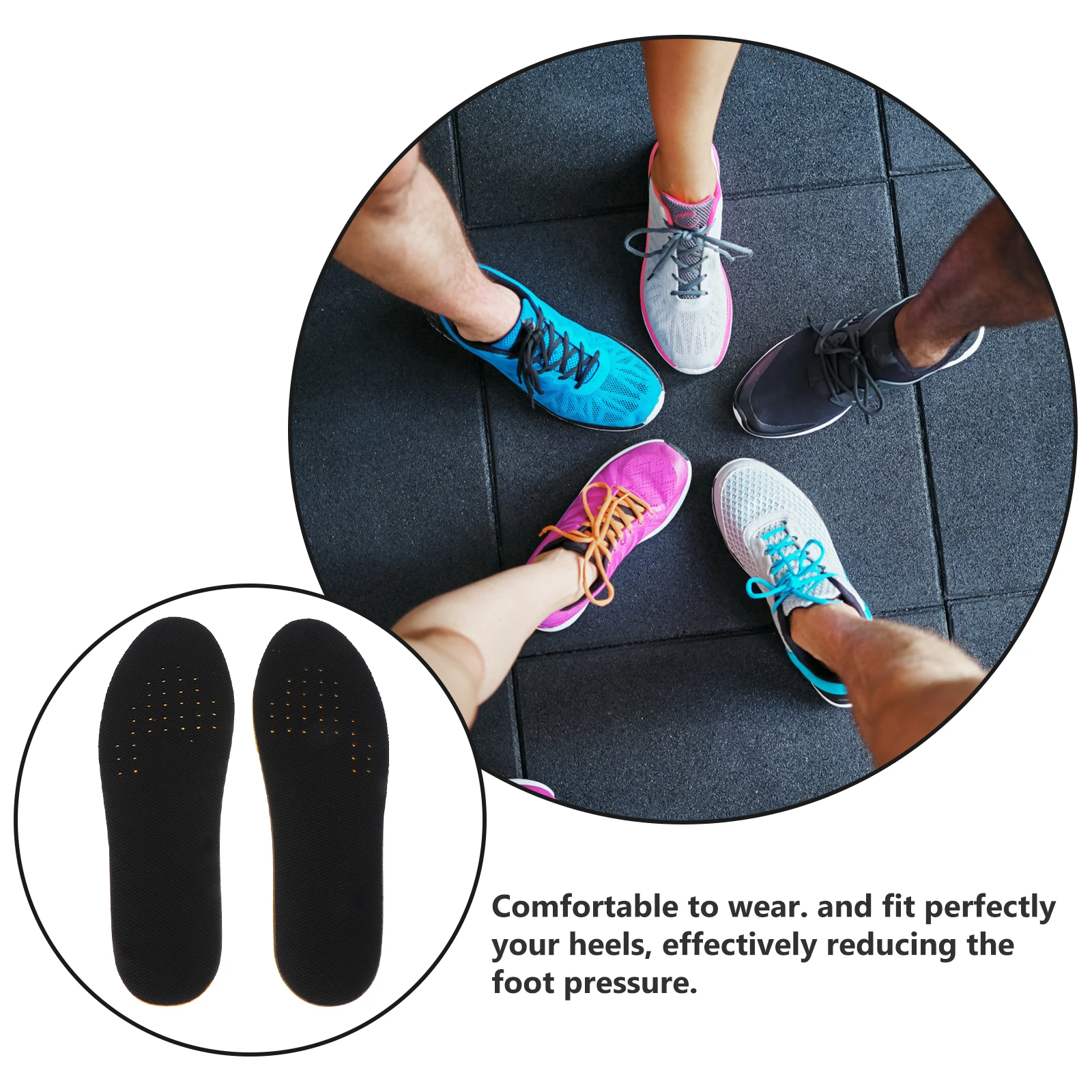 

2 Pairs Heightening Insoles Comfortable Heel Lift Breathing Mesh Shoe Pads Invisible Inner Soles Thickened Reducing Pressure Non