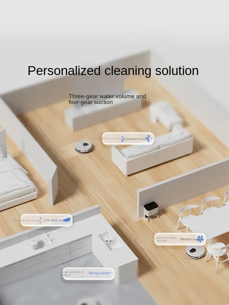Versione globale ROIDMI Robot automatico per la raccolta della polvere e lo spazzamento con aspirazione elevata e nessun intreccio dei capelli nuovo modello EVE CC