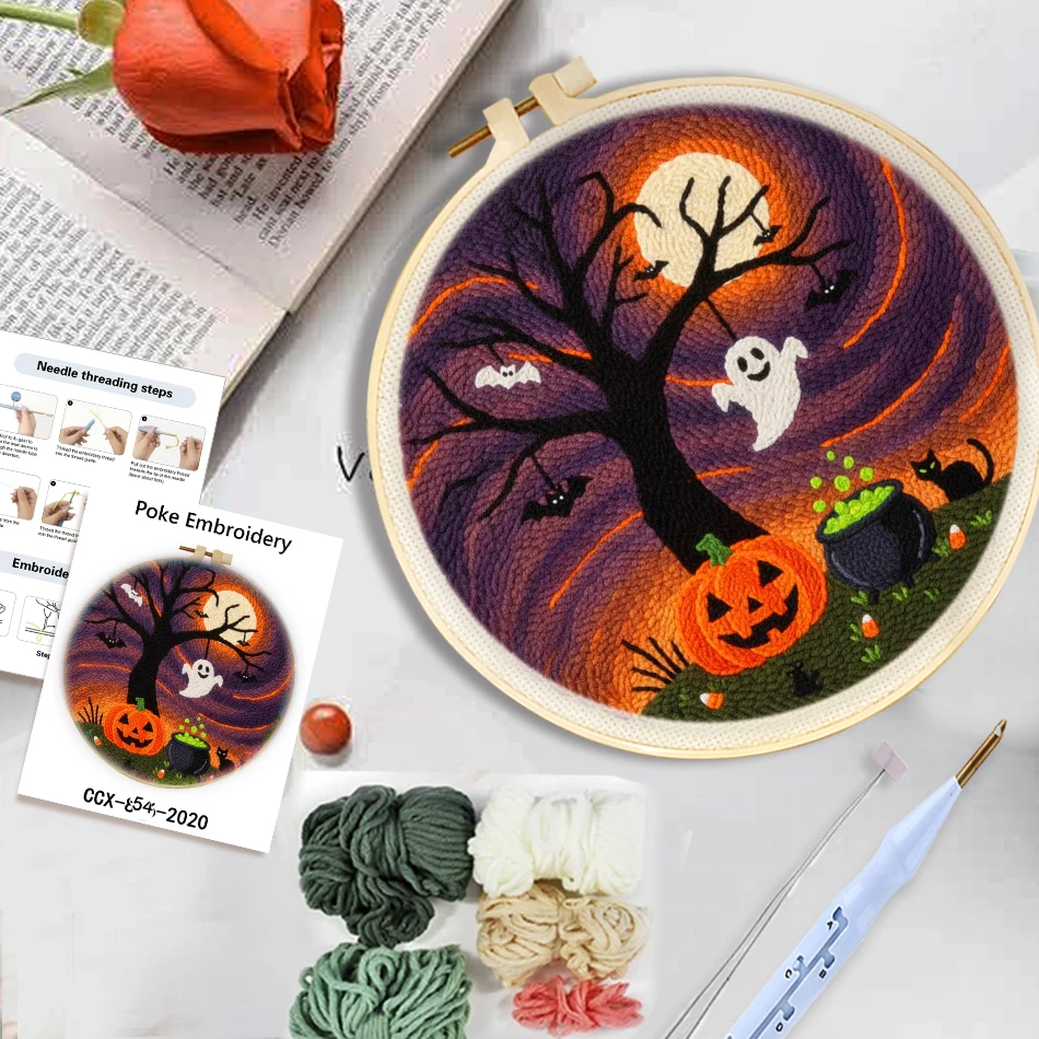 Halloween-Themen-Stickerei-Set – Art Craft Easy With Paper Bewertung und Preis