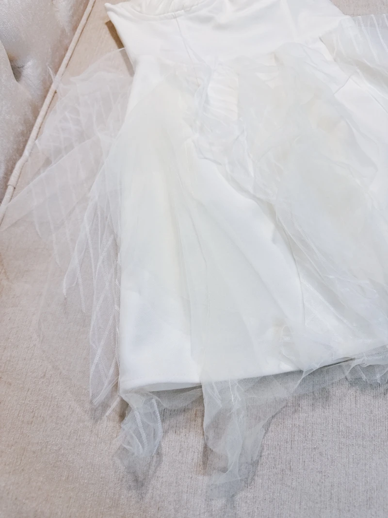 Princ Sle مثير الرغبة النقية Strapl Fibone الدانتيل غير المتكافئة الخصر حزام الراقية عيد ميلاد الاسمية الدكتور ثوب