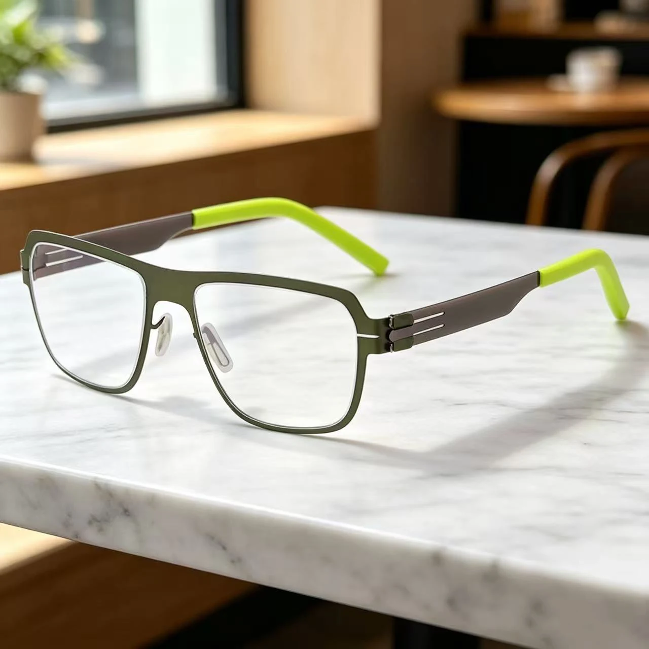 2026 Ultra Light Elastic Eyeglass Frame Without Screw Seamless Welding Eyeglasses Frames myopia men women Optical frame AMG04