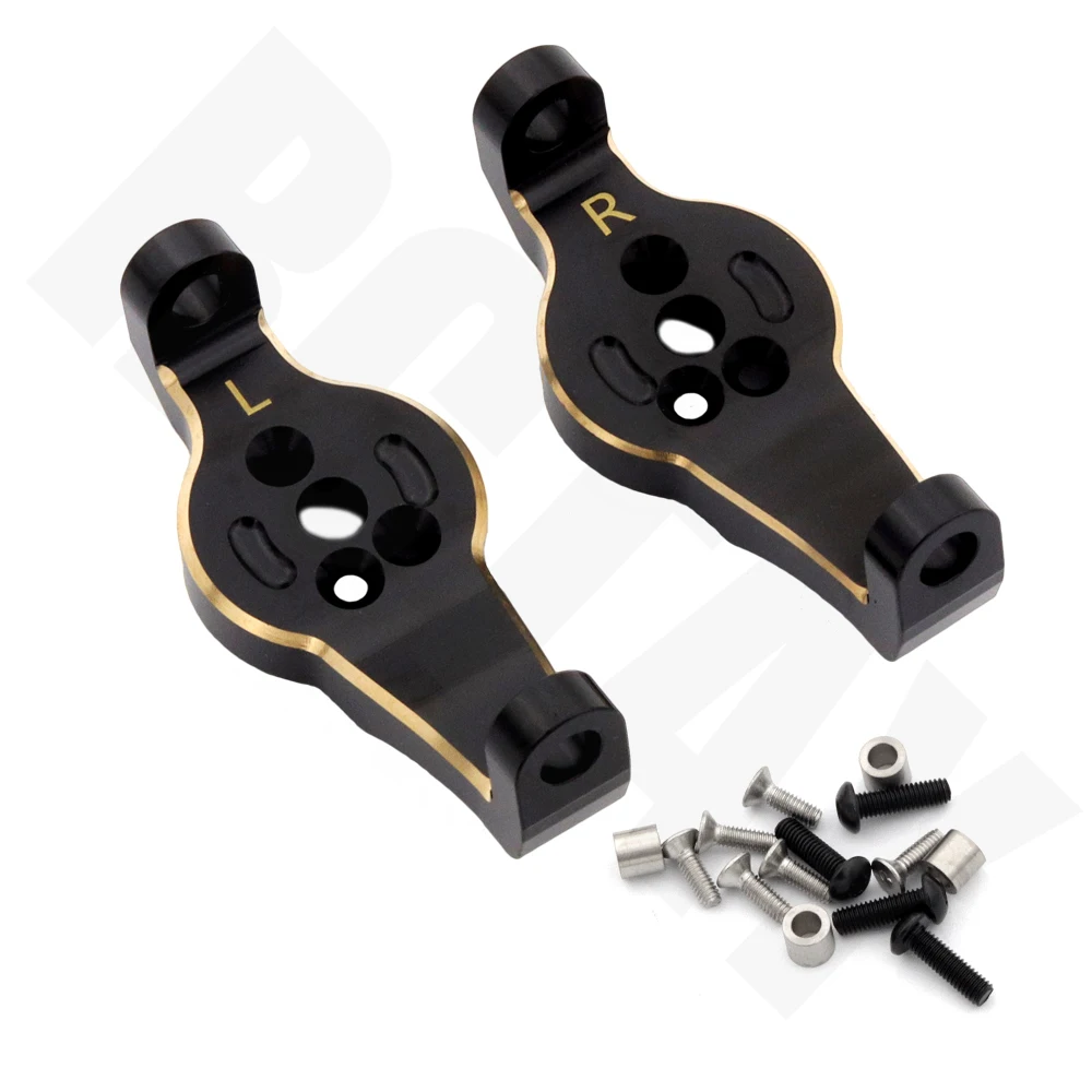 Heavy Black Copper Counterweight Portal Drive Housing Bumper Mount Axle Mount for RC Crawler Car TRX4 TRX6 Upgrade Parts