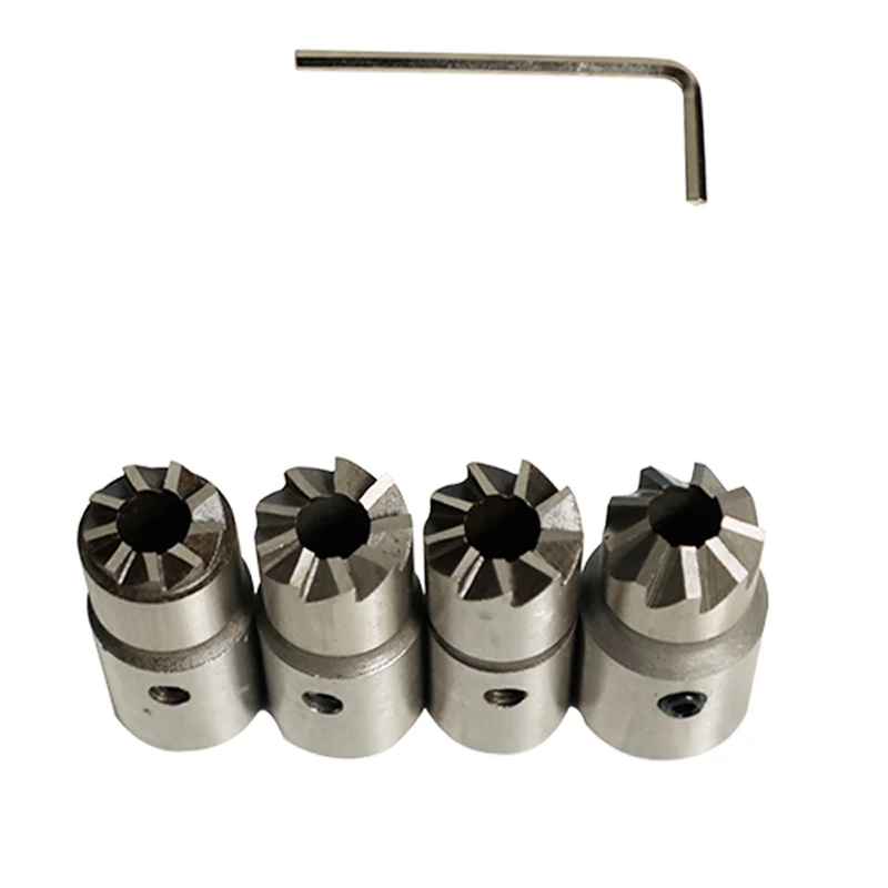 YG-0316-1 5PCS Diesel Injector Seat Cutter Tool Set Cleaner Carbon Cutting Tool Kit Nozzle base reamer