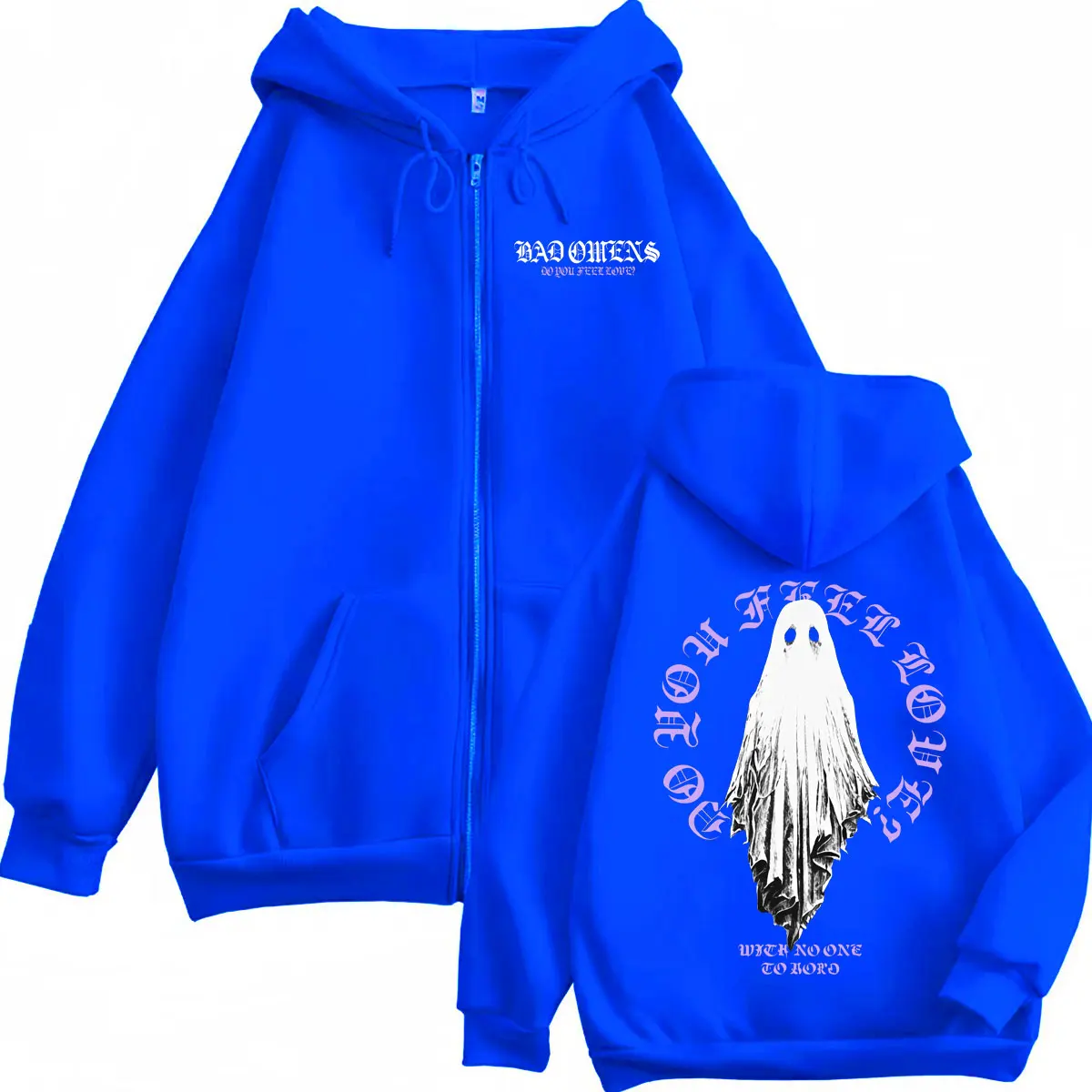Rock Band Bad Omens Tour 2026 Zipper Hoodie Gothic Fashion Zip Up Pullovers Men Women Casual Long Sleeve Sweatshirts Streetwear - Image 5