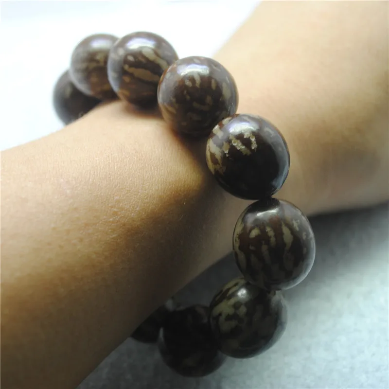 

1PC Men's Bracelets Nature Plants Nuts Bodhi CI Maerial 20MM Diameter 20CM Length For New Bangle Wearring Free Shippings