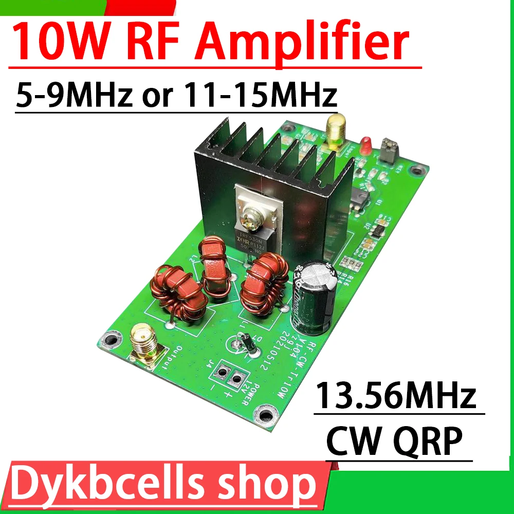 Amplificador de Potência 5-9mhz 1115mhz Qrp Rádio cw Transmissor Onda Curta rf Amplificadores Bordo 10w 13.56mhz rf