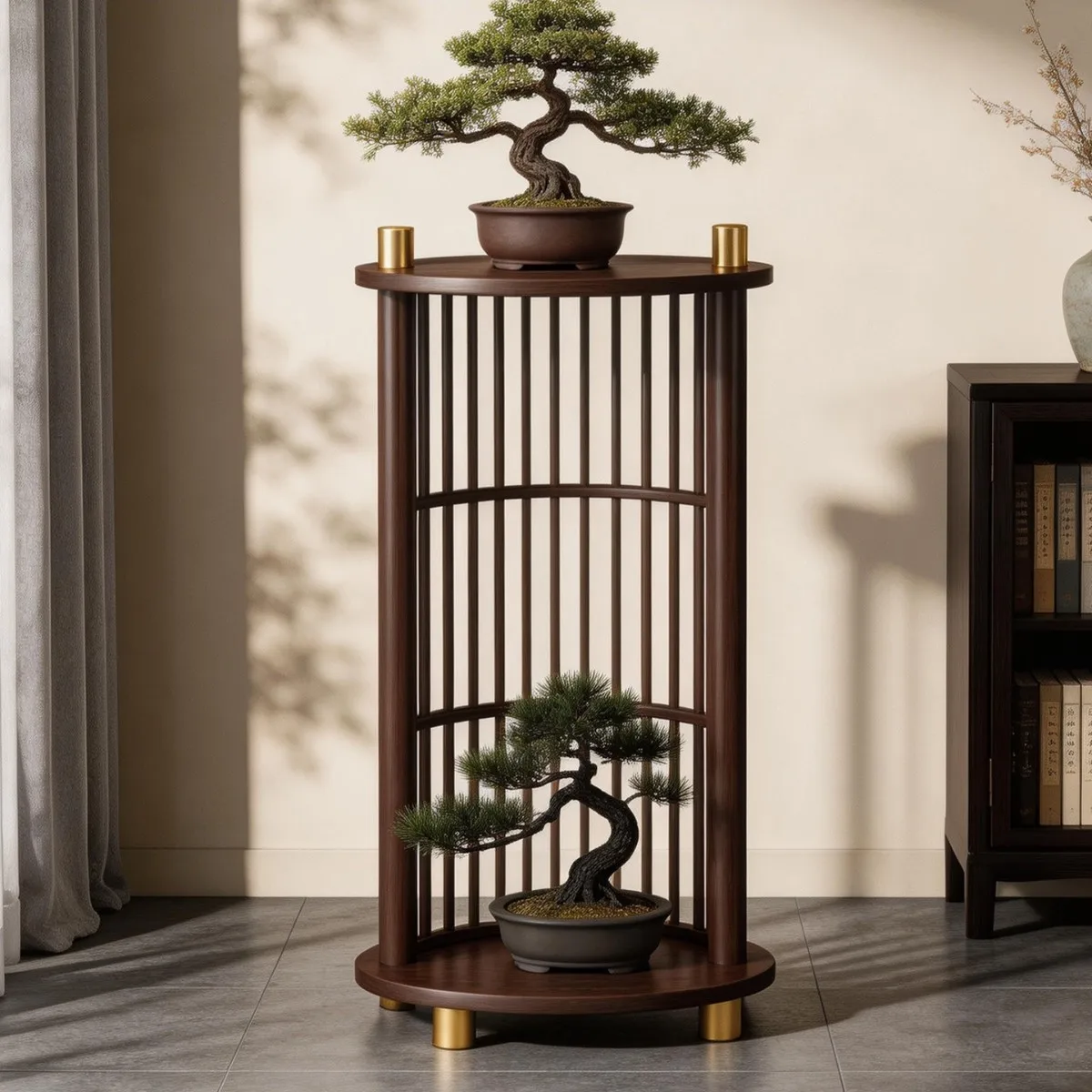 Chinese flower , balcony flower , living room rack not occupy an area, green plant potted, floor-to-ceiling storage flower stand
