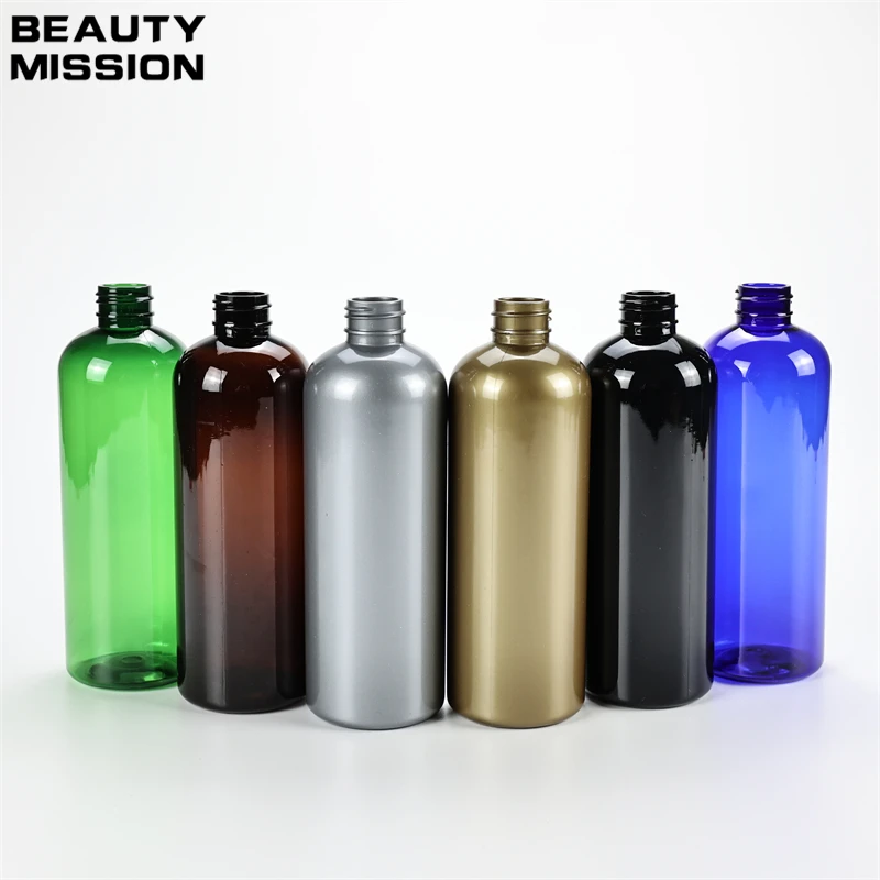 300ml X 20 Golden Empty Round Shoulder Plastic Bottle With Trigger Spray Pump For Flowers Water Mist Sprayer Beauty Salon Tool